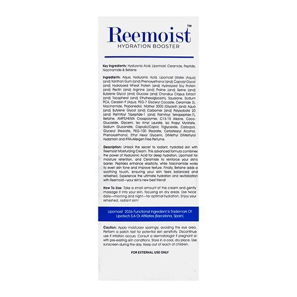 REEMOIST HYDARATION BOOSTER MOISTURISING Cream 100g - Global Surgicals