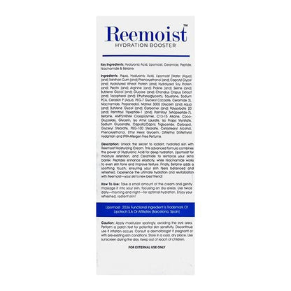 REEMOIST HYDARATION BOOSTER MOISTURISING Cream 100g - Global Surgicals