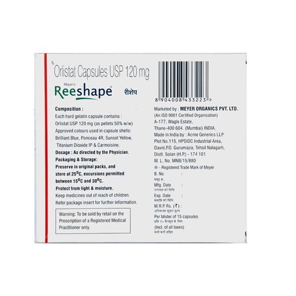 Reeshape 120mg Capsule 15'S - Global Surgicals