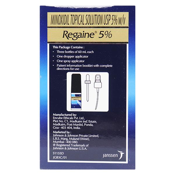 Regaine 5% Solution 3X60ml - Global Surgicals