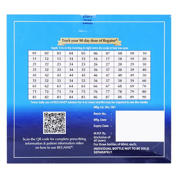 Regaine 5% Solution 3X60ml - Global Surgicals