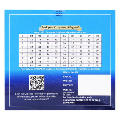 Regaine 5% Solution 3X60ml - Global Surgicals