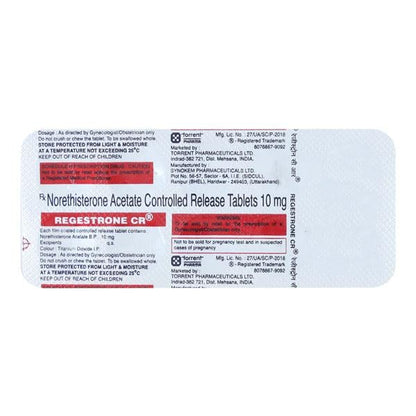 Regestrone CR 10mg Tablet 10'S - Global Surgicals