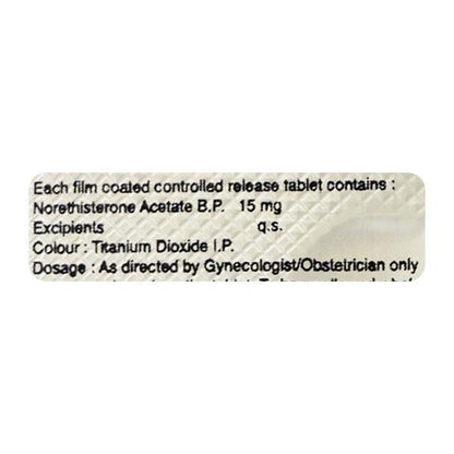 Regestrone CR 15mg Tablet 5'S - Global Surgicals