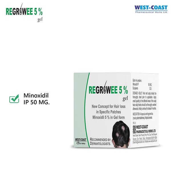 REGROWEE 5% Gel 50gm - Global Surgicals