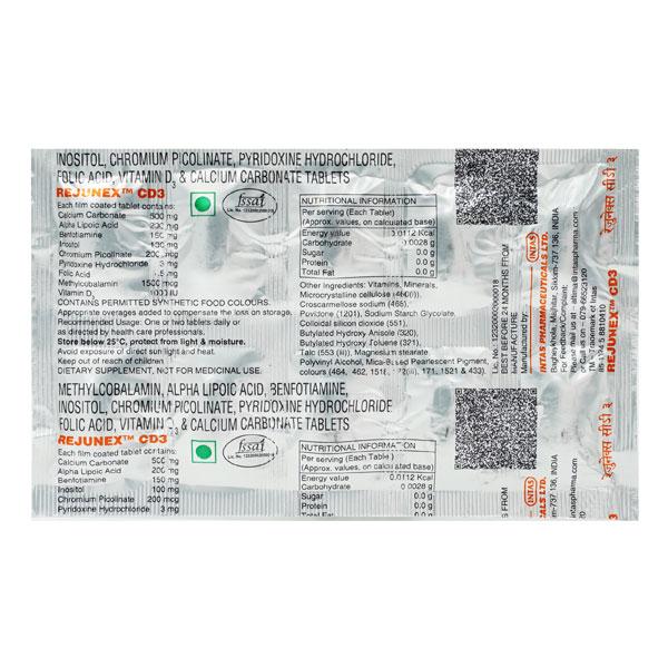 Rejunex Cd3 Tablet 10'S - Global Surgicals