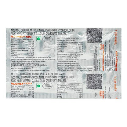 Rejunex Cd3 Tablet 10'S - Global Surgicals