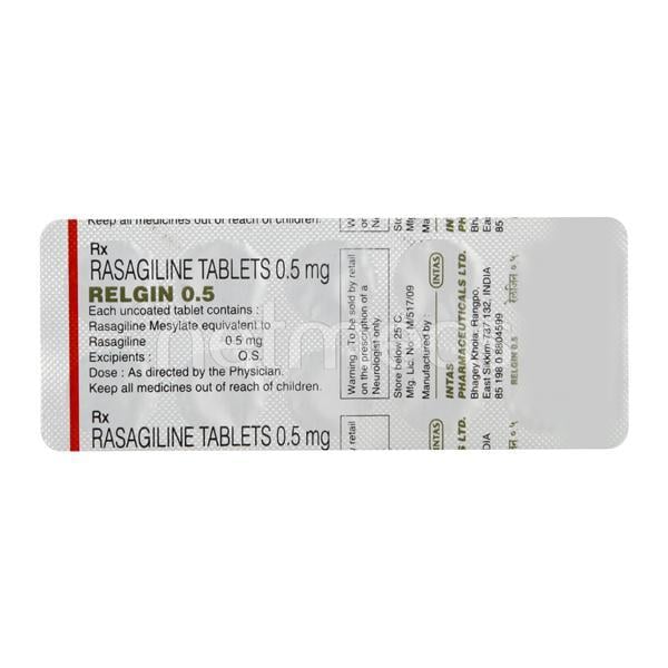 Relgin 0.5mg Tablet 10'S - Global Surgicals