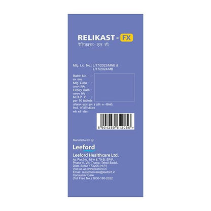 RELIKAST FX Tablet 10's - Global Surgicals