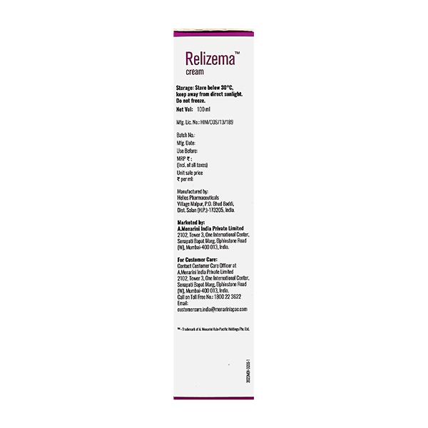 RELIZEMA Cream 100ml - Global Surgicals