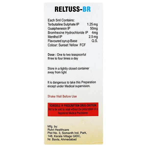 RELTUSS BR Syrup 100ml - Global Surgicals