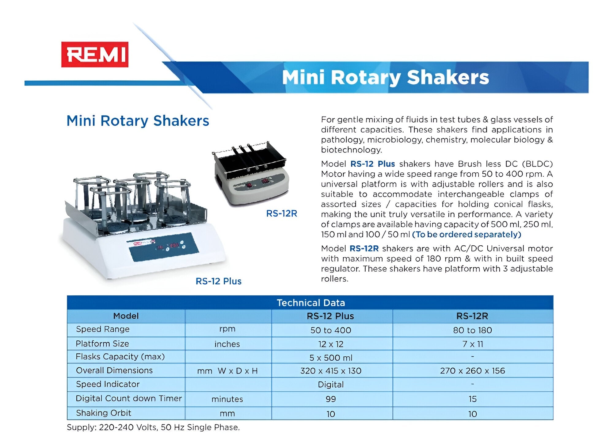 Remi Mini Rotary shaker - Global Surgicals