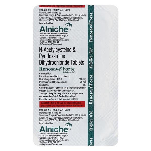 Renosave Forte Tablet 10'S - Global Surgicals