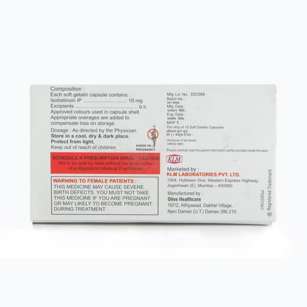 Resoten 10mg Capsule 10'S - Global Surgicals