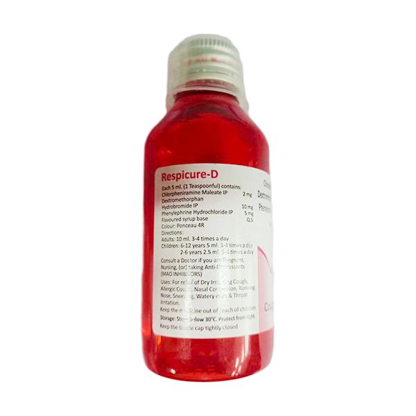 Respicure D Syrup 100ml - Global Surgicals