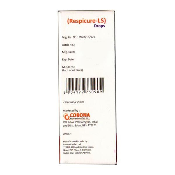 Respicure LS Drops 15ml - Global Surgicals
