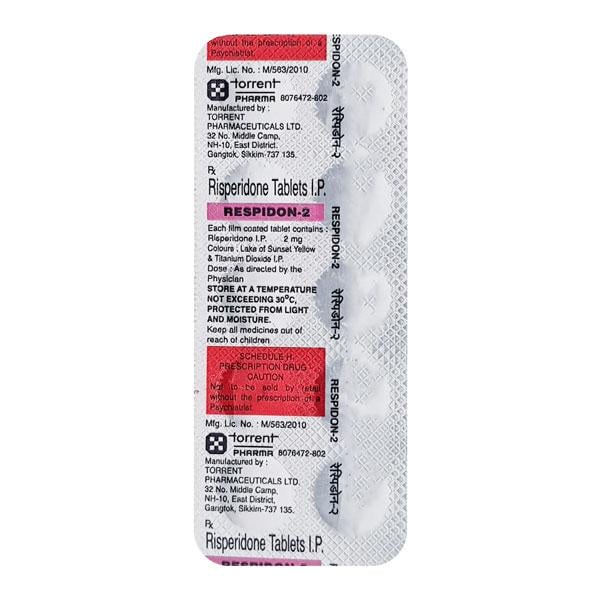 Respidon 2mg Tablet 10'S - Global Surgicals