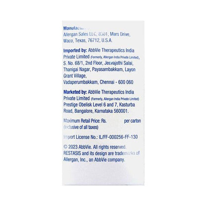 RESTASIS 0.05% Eye Drops 30x0.4ml - Global Surgicals