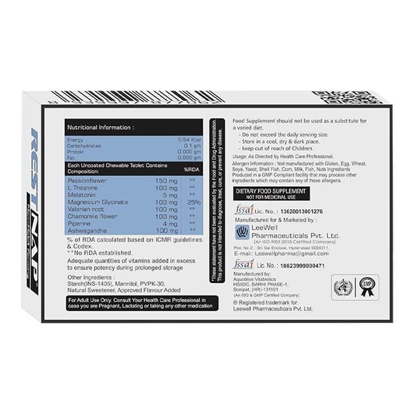 RESTNAP Chewable Tablet 10's - Global Surgicals