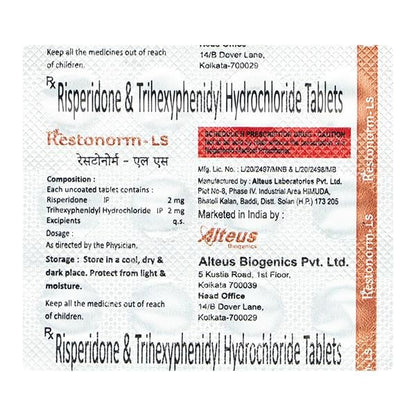 RESTONORM LS Tablet 15's - Global Surgicals