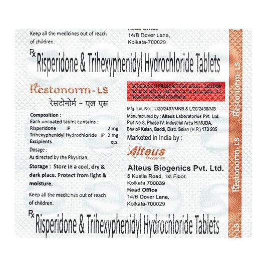RESTONORM LS Tablet 15's - Global Surgicals