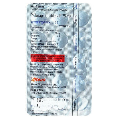 RESTOPAX 25 Tablet 15's - Global Surgicals