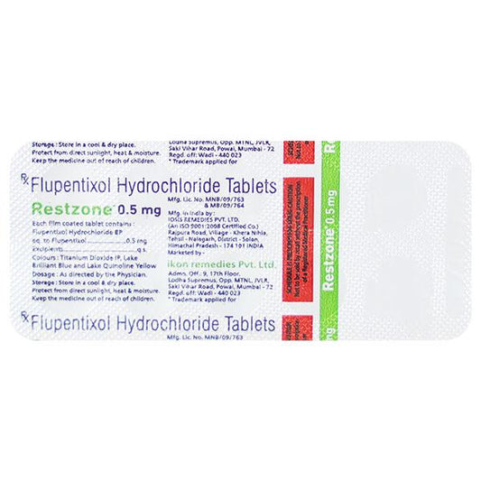 RESTZONE 0.5mg Tablet 10's - Global Surgicals