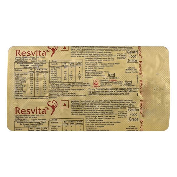 Resvita Capsule 10'S - Global Surgicals