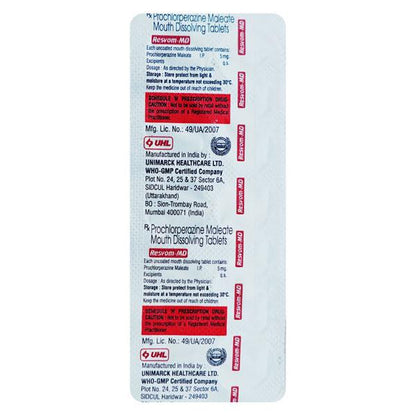 RESVOM MD Tablet 10's - Global Surgicals