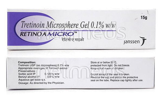Retino A Micro 0.1% Gel 15gm - Global Surgicals