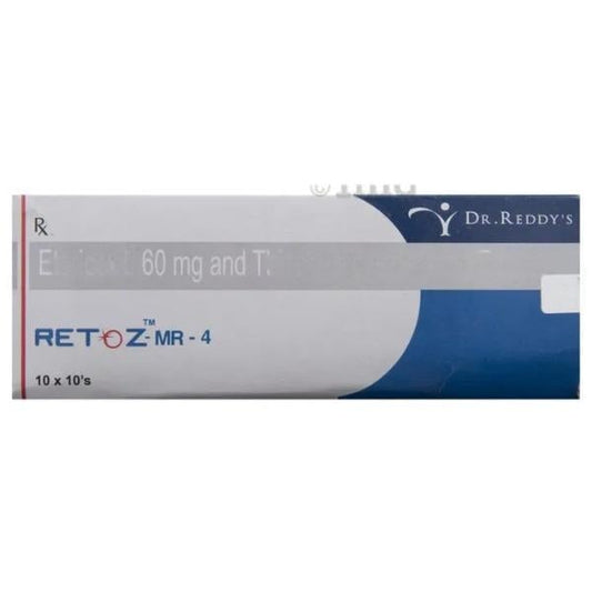 Retoz MR 4mg Tablet 10'S - Global Surgicals