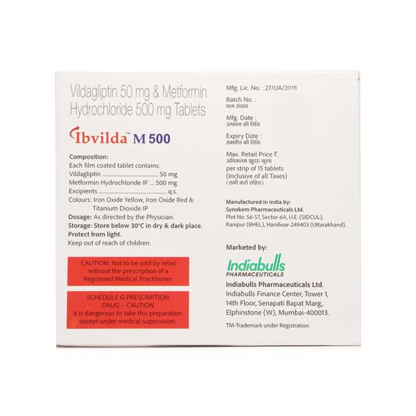 IBVILDA M 500mg Tablet 15's
