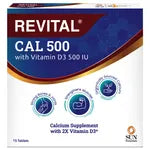 Revital CAL 500 with Vitamin D3 500 IU 15 Tablets