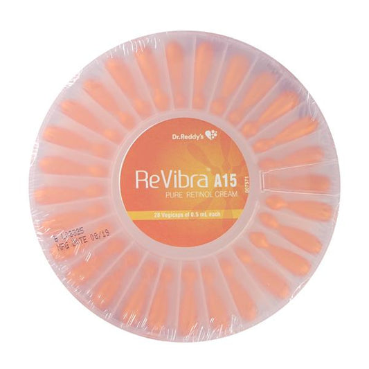 REVIBRA A15 PURE RETINOL CREAM Vegicaps 0.5ml x 28's - Global Surgicals