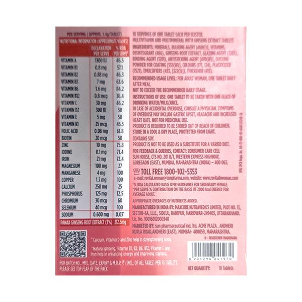 Revital Women Tablet 10'S - Global Surgicals