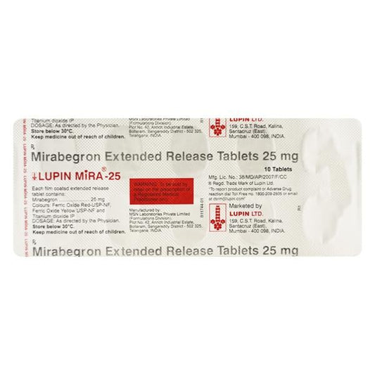 Mira 25mg Tablet 10'S