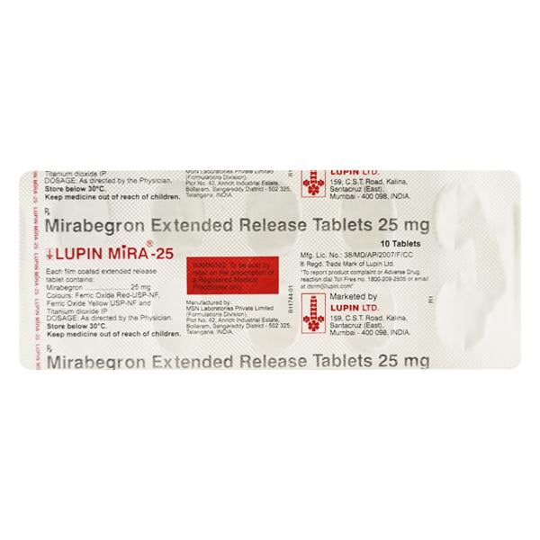 Mira 25mg Tablet 10'S