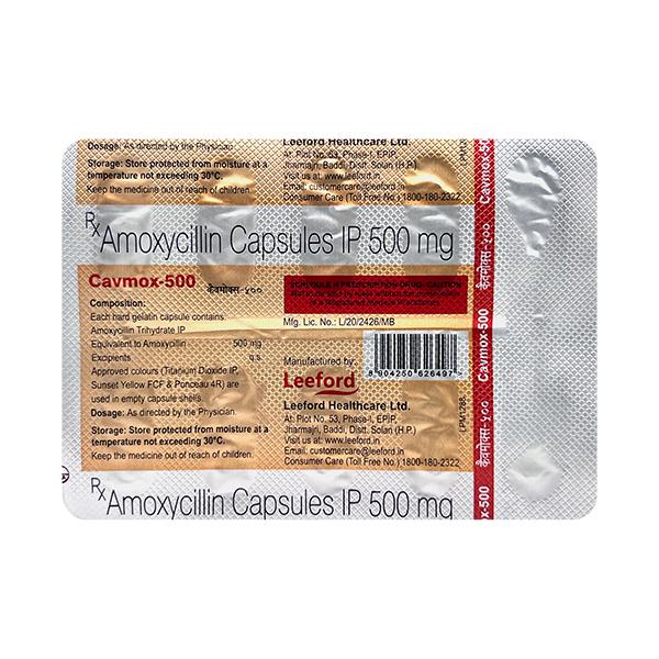 CAVMOX 500 Capsule 10's