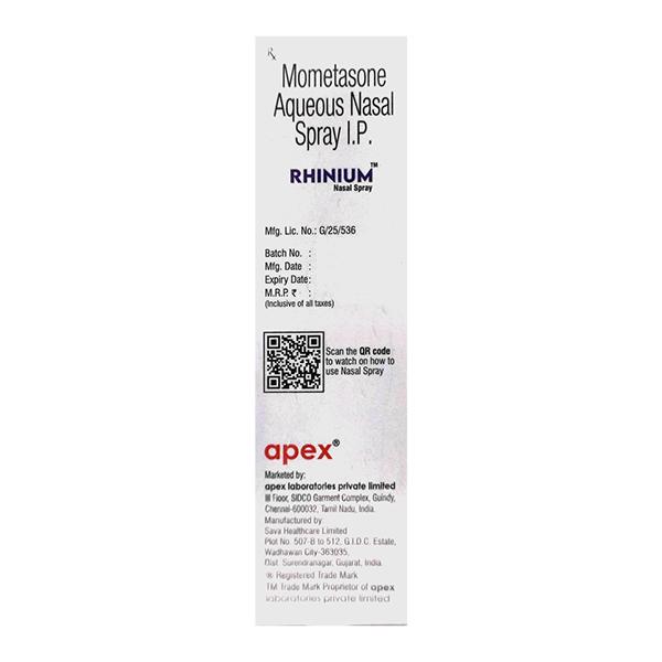 RHINIUM Nasal Spray 10ml - Global Surgicals