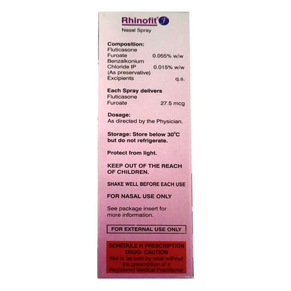 RHINOFIT F 120md Nasal Spray 6gm - Global Surgicals