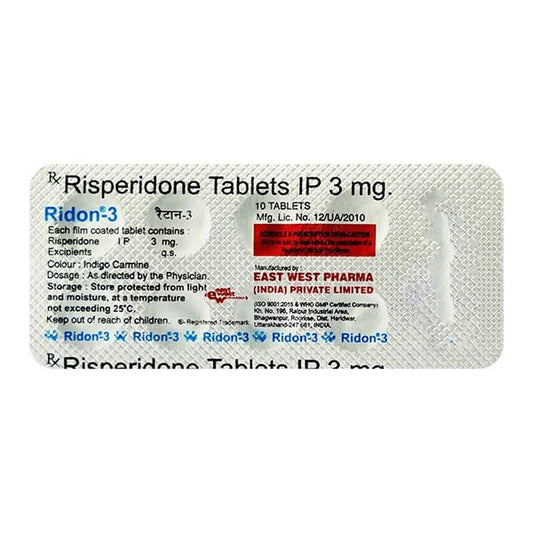 Ridon 3mg Tablet 10'S - Global Surgicals