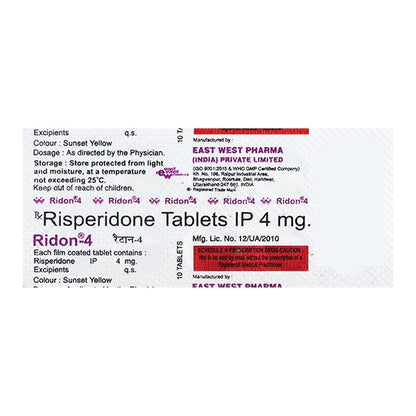 Ridon 4mg Tablet 10'S - Global Surgicals
