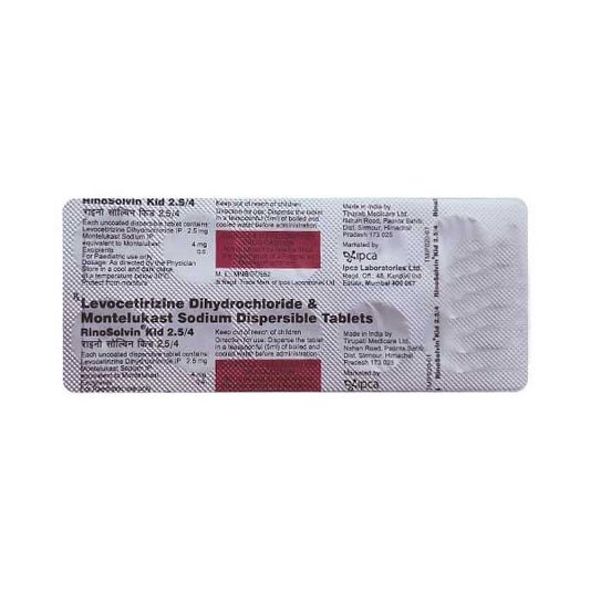 RINOSOLVIN KID 2.5/4 Tablet 10's - Global Surgicals
