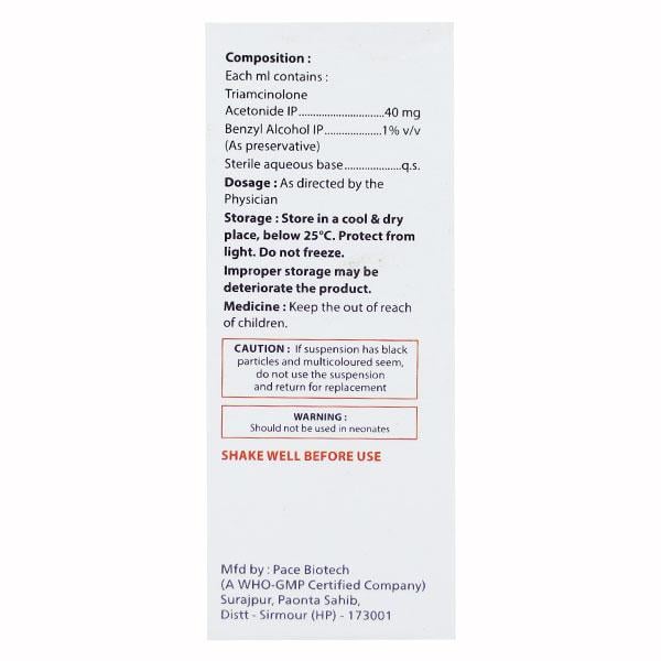 RIOCORT 40mg Injection 1ml - Global Surgicals