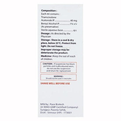 RIOCORT 40mg Injection 1ml - Global Surgicals
