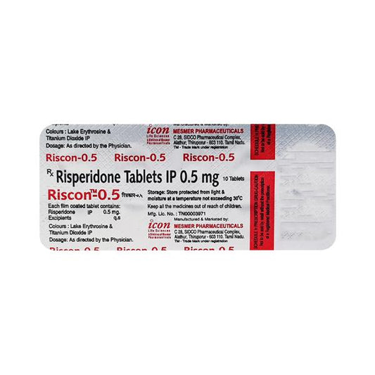 Riscon 0.5mg Tablet 10'S - Global Surgicals