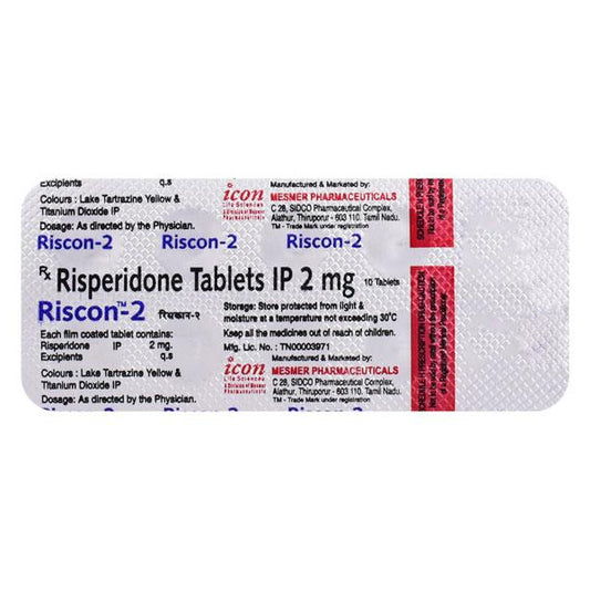 Riscon 2mg Tablet 10'S - Global Surgicals
