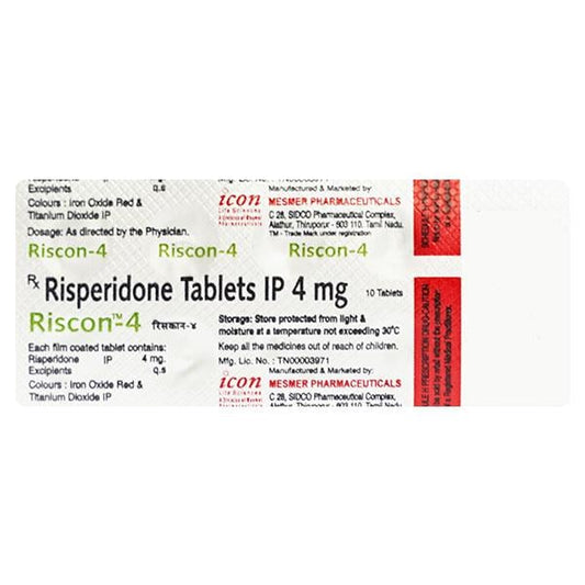 Riscon 4mg Tablet 10'S - Global Surgicals