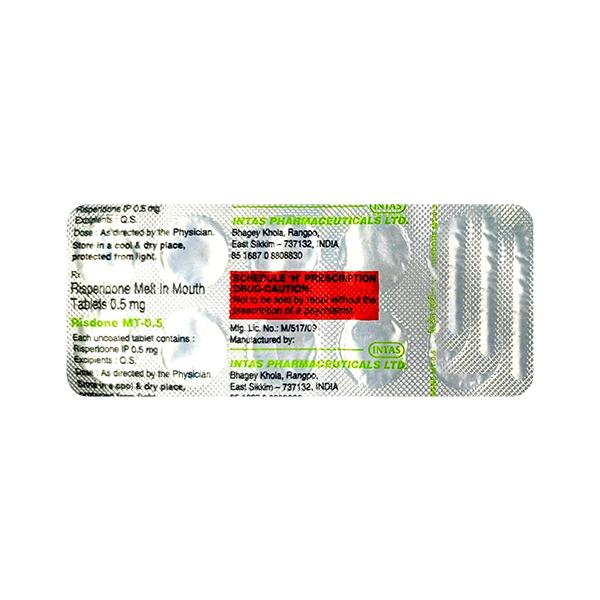 Risdone MT 0.5mg Tablet 10'S - Global Surgicals
