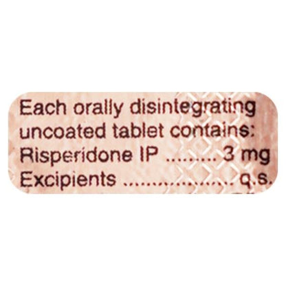 Risnia MD 3mg Tablet 10'S - Global Surgicals